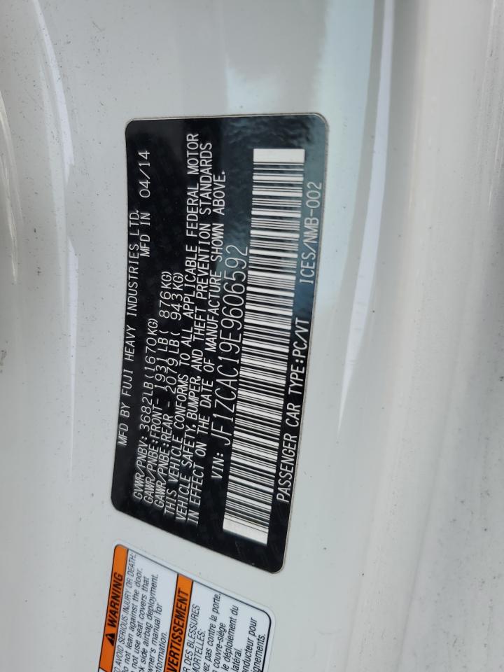 2014 Subaru BRZ VIN JF1ZCAC19E9606592 Copart auction photo, front end damage thumbnail 13