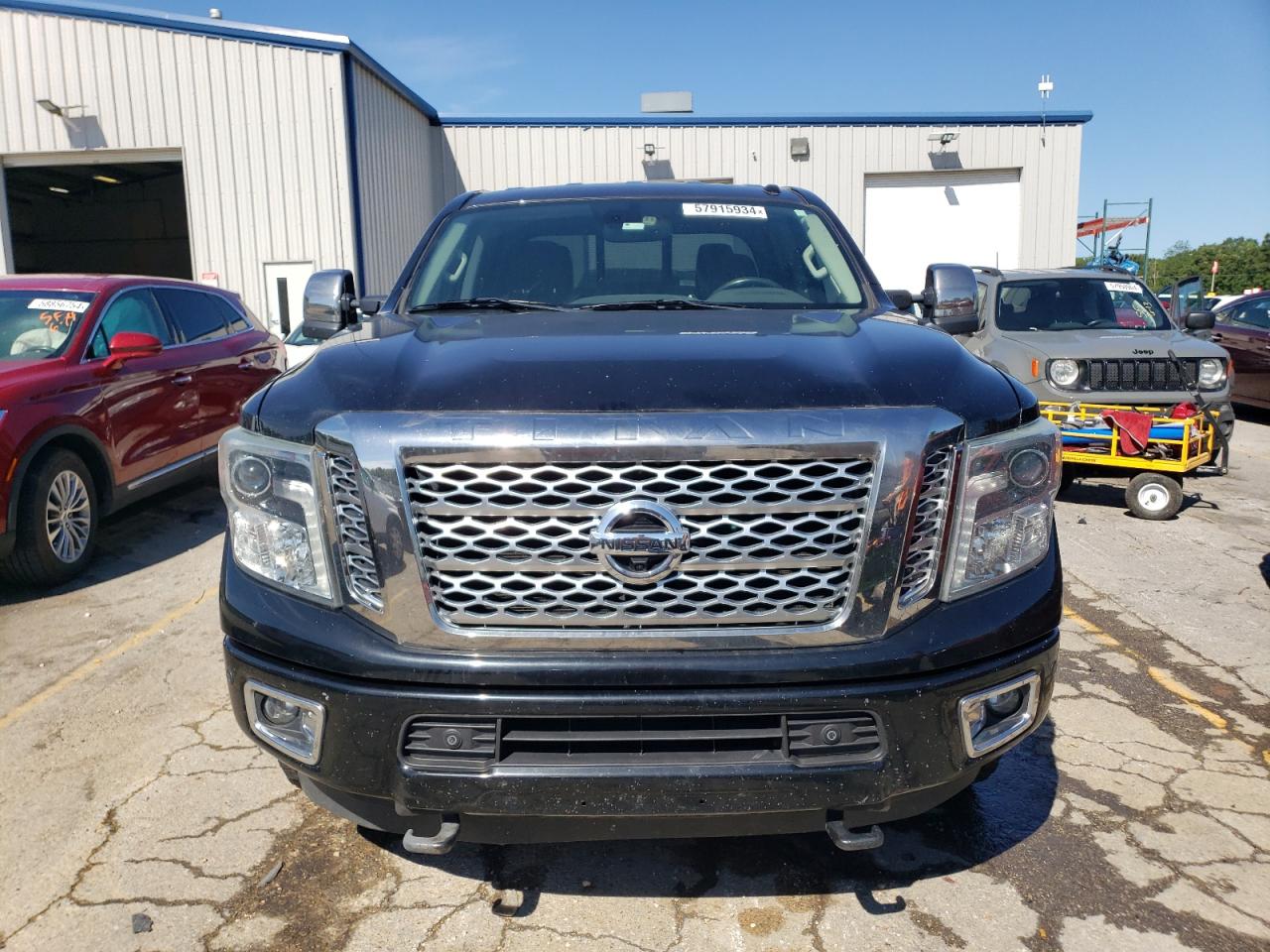 2016 Nissan Titan VIN 1N6BA1F48GN500861 Copart auction photo, rear end damage thumbnail 5