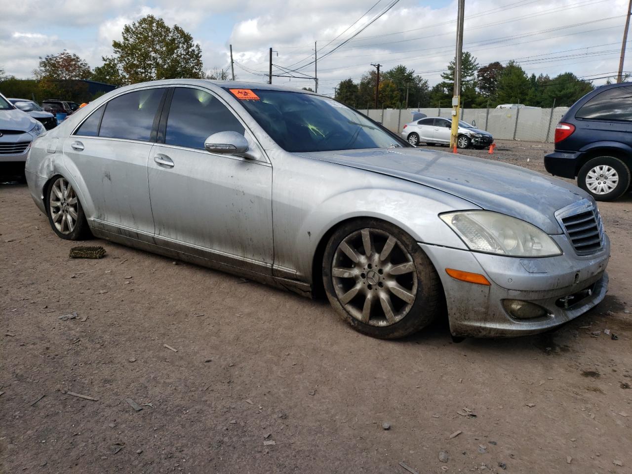 2007 Mercedes-Benz S-klasse VIN WDDNG71X57A057603 Copart auction photo, all over / side damage thumbnail 4