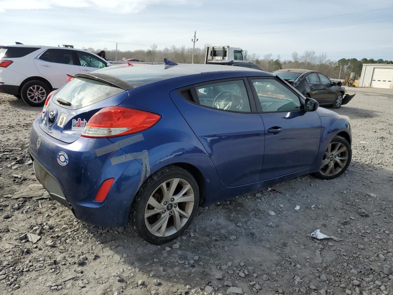 2016 Hyundai Veloster VIN KMHTC6AD8GU260296 Copart auction photo, rear end damage thumbnail 3