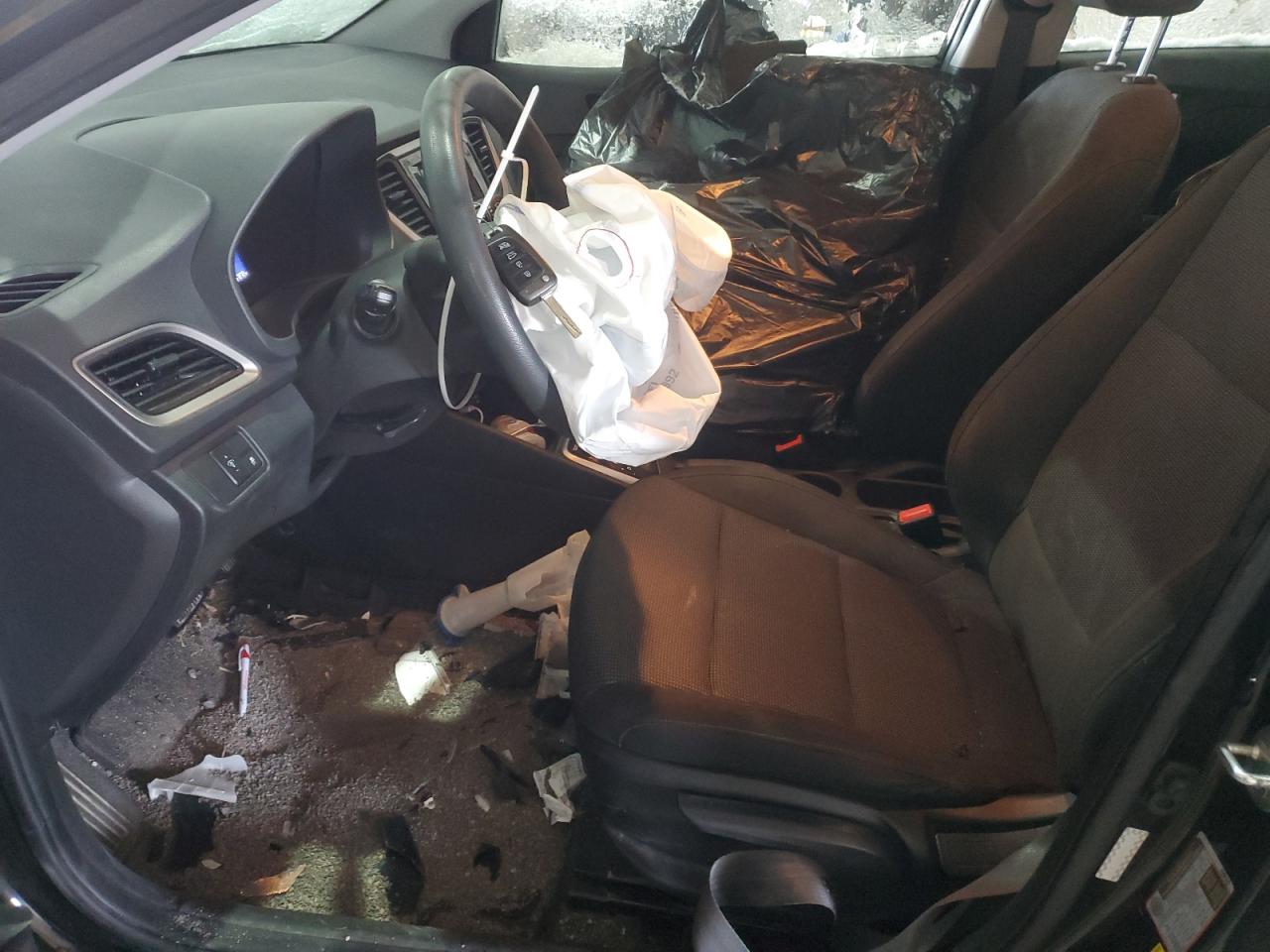 2021 Hyundai Accent VIN 3KPC24A63ME135679 Copart auction photo, front end damage thumbnail 7