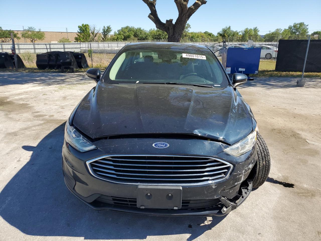 2020 Ford Fusion VIN 3FA6P0HD8LR105666 Copart auction photo, front end / side damage thumbnail 5