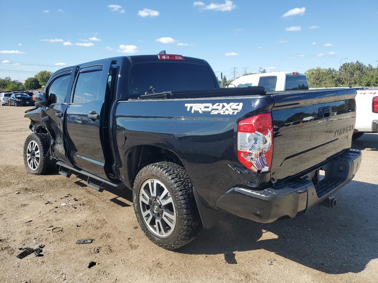 2020 Toyota Tundra VIN 5TFDY5F11LX950659 Copart auction photo, side damage thumbnail 2