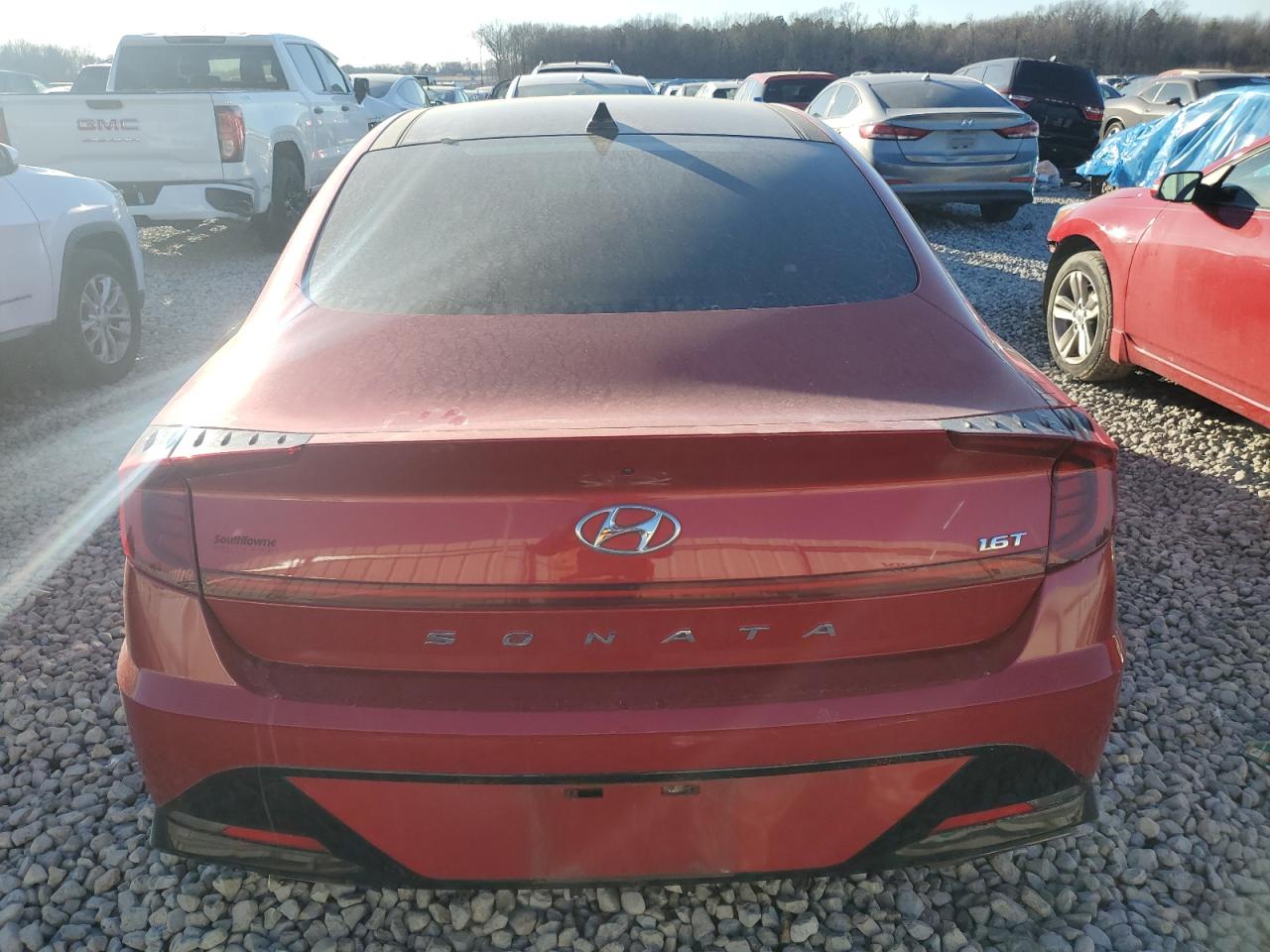 2020 Hyundai Sonata VIN 5NPEJ4J21LH023689 Copart auction photo, front end / side damage thumbnail 6