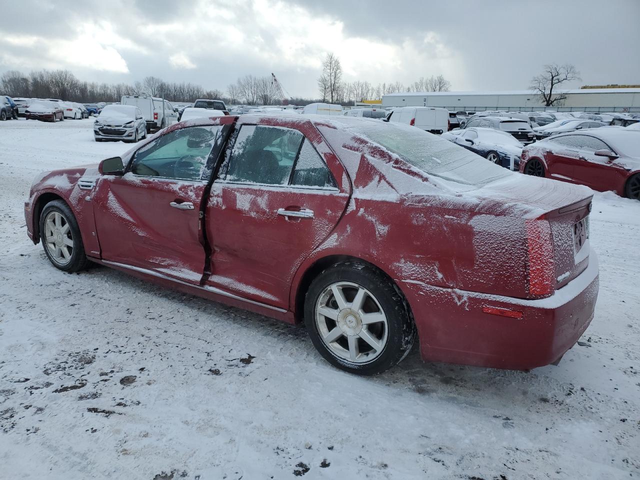 2008 Cadillac STS VIN 1G6DD67V580194811 Copart auction photo, side / minor dent/scratches damage thumbnail 2