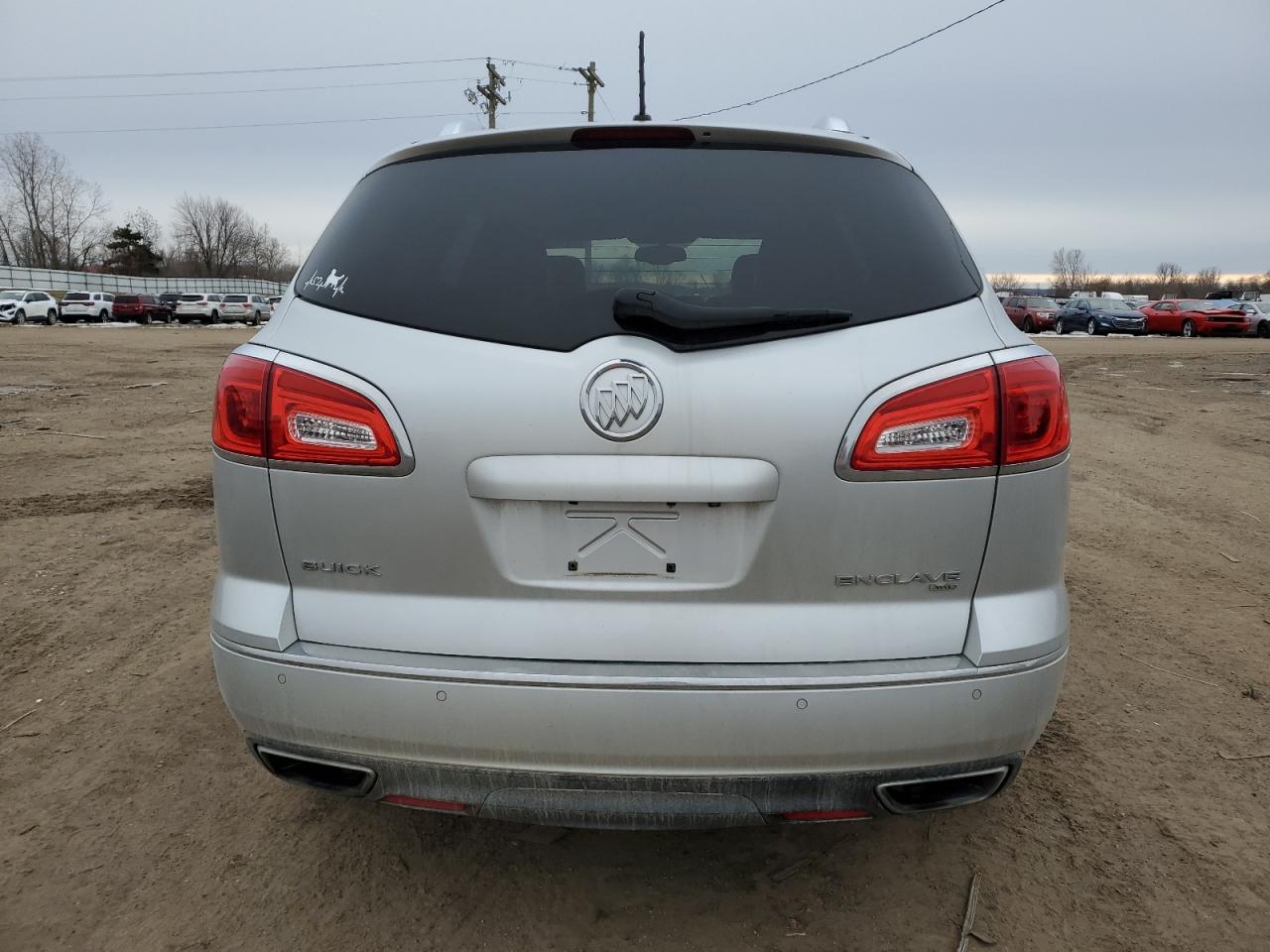 2013 Buick Enclave VIN 5GAKVCKD6DJ223379 Copart auction photo, front end / side damage thumbnail 6