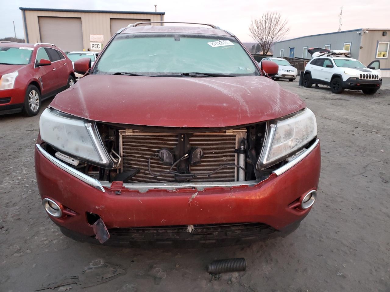 2013 Nissan Pathfinder VIN 5N1AR2MM6DC615140 Copart auction photo, front end damage thumbnail 5