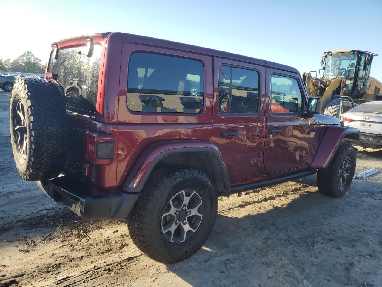 2021 Jeep Wrangler VIN 1C4HJXFG4MW762618 Copart auction photo, side damage thumbnail 3