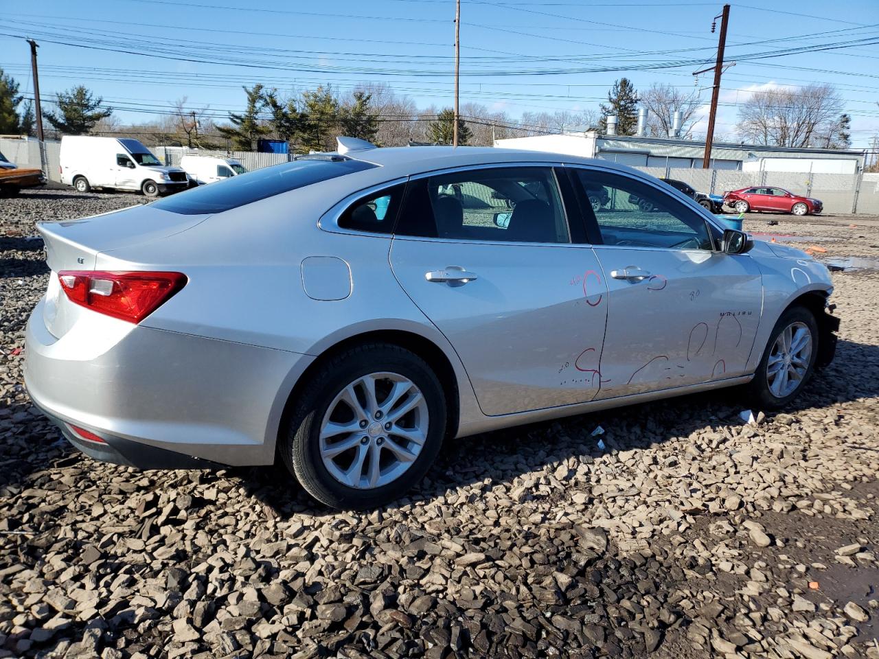 2016 Chevrolet Malibu VIN 1G1ZE5ST2GF212198 Copart auction photo, front end / side damage thumbnail 3