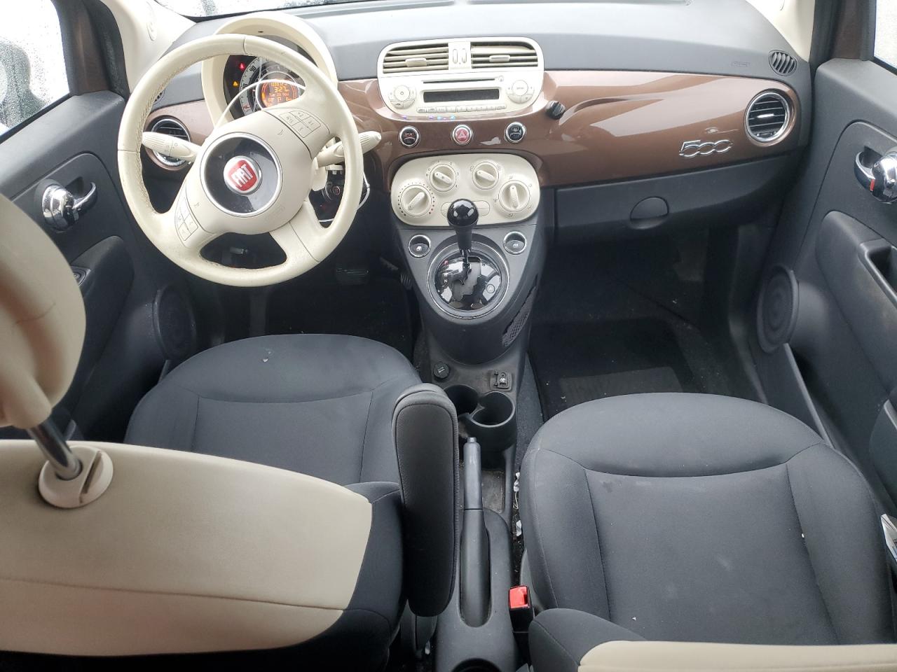 2015 Fiat 500 VIN 3C3CFFAR4FT636626 Copart auction photo, front end damage thumbnail 8