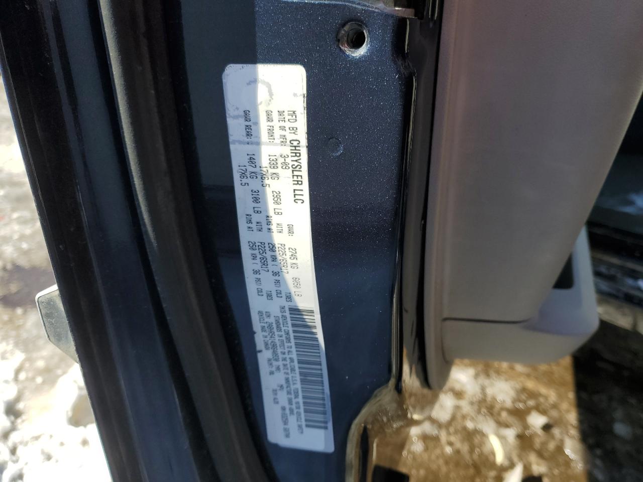 2009 Chrysler Town & Country VIN 2A8HR54149R640930 Copart auction photo, front end damage thumbnail 15