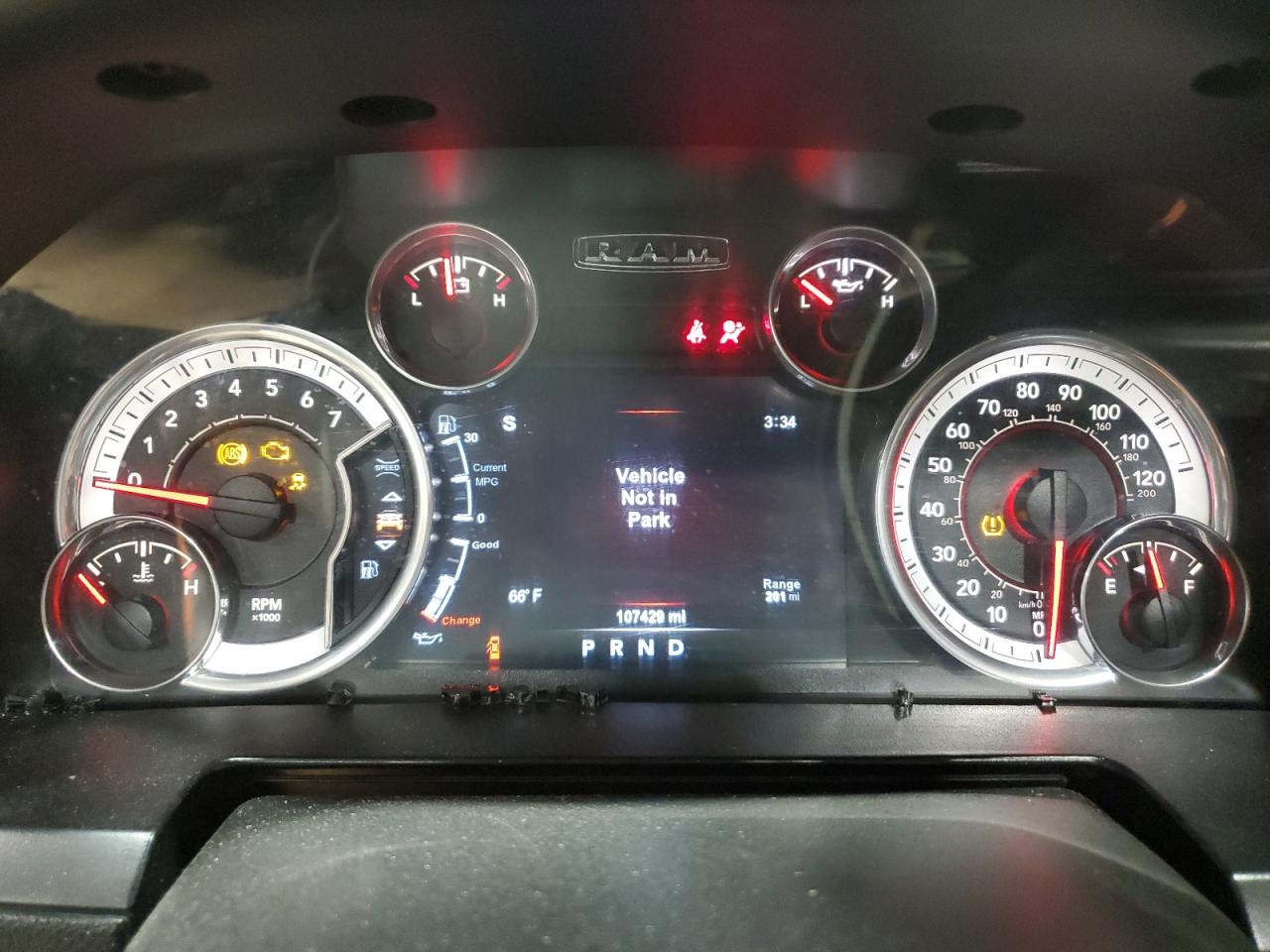 2015 RAM 1500 VIN 1C6RR7MT1FS563315 Copart auction photo, rollover damage thumbnail 9
