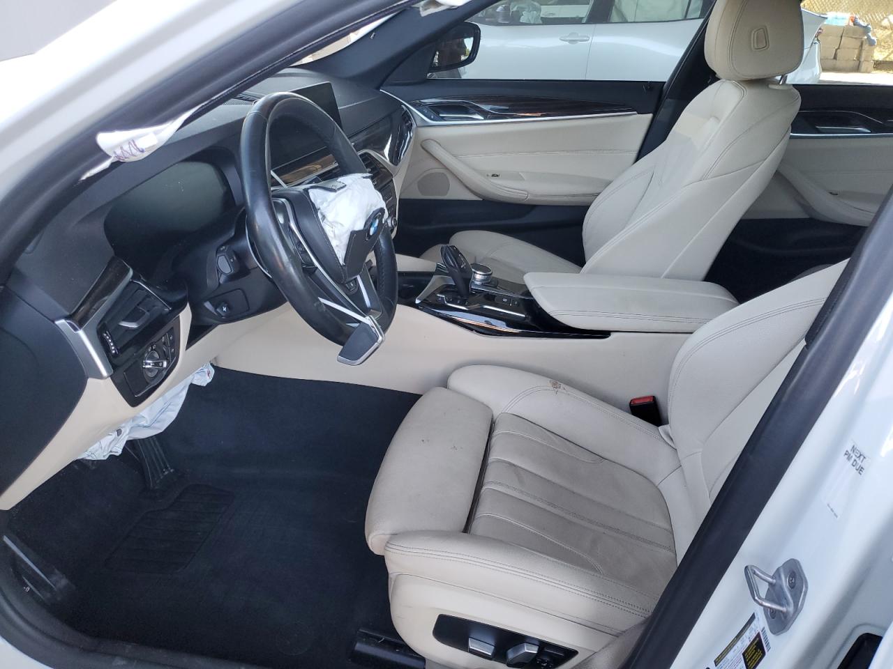 2020 BMW 5er VIN WBAJR3C09LWW63752 Copart auction photo, front end damage thumbnail 7