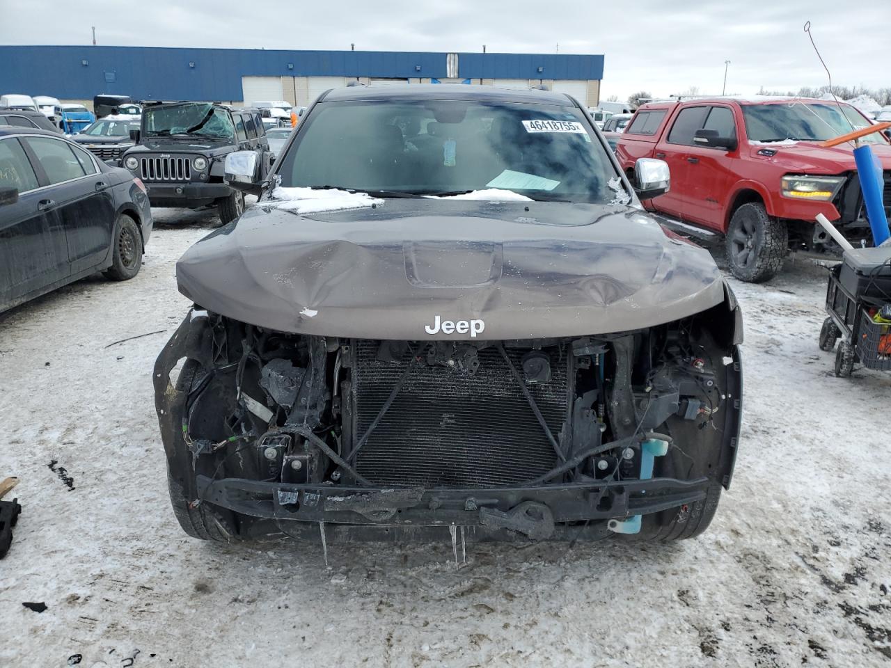 2021 Jeep Grand Cherokee VIN 1C4RJFBG6MC677530 Copart auction photo, front end / rear end damage thumbnail 5