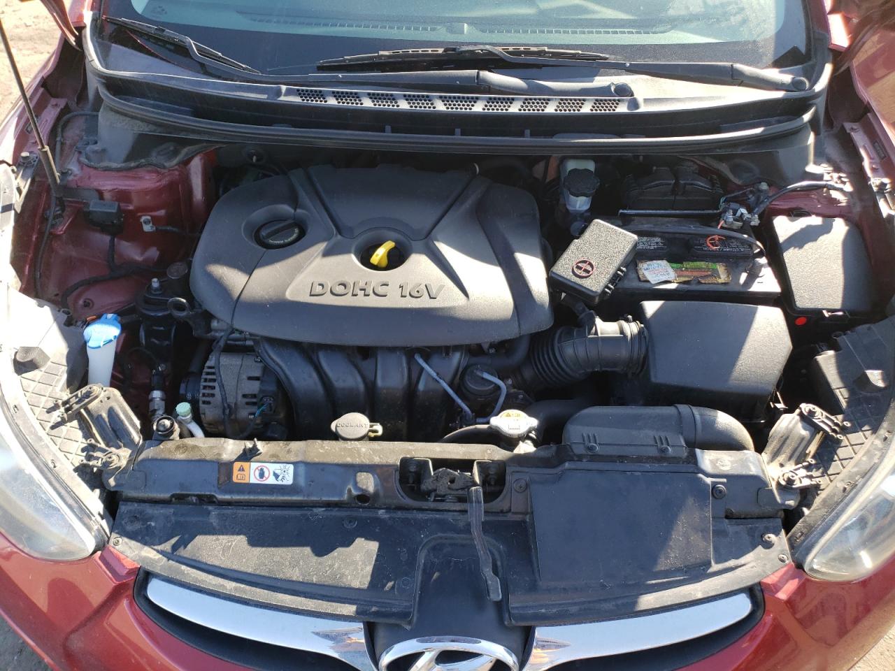 2013 Hyundai Elantra VIN 5NPDH4AE5DH391893 Copart auction photo, minor dent/scratches damage thumbnail 11