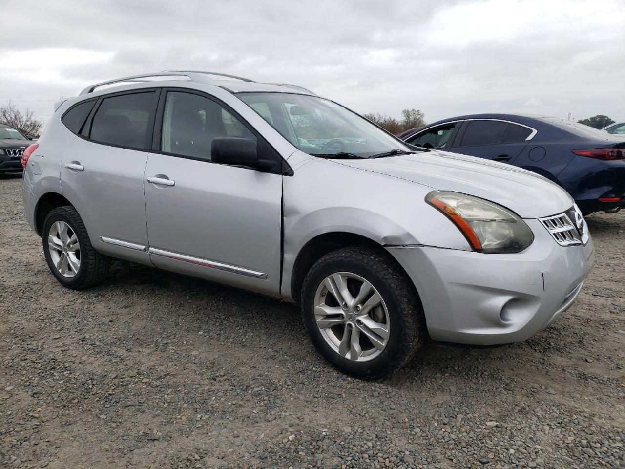 2015 Nissan Rogue VIN JN8AS5MV7FW761541 Copart auction photo, front end / rear end damage thumbnail 4