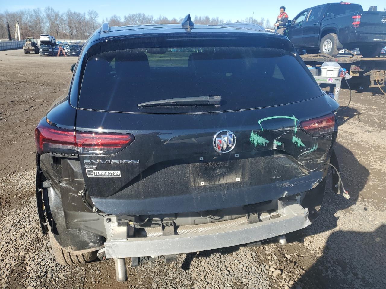 2021 Buick Envision VIN LRBFZPR49MD120293 Copart auction photo, rear end damage thumbnail 6