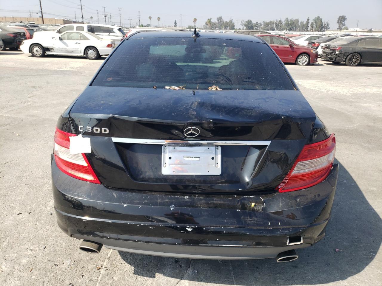 2011 Mercedes-Benz C-klasse VIN WDDGF5EB5BR177166 Copart auction photo, rear end damage thumbnail 6