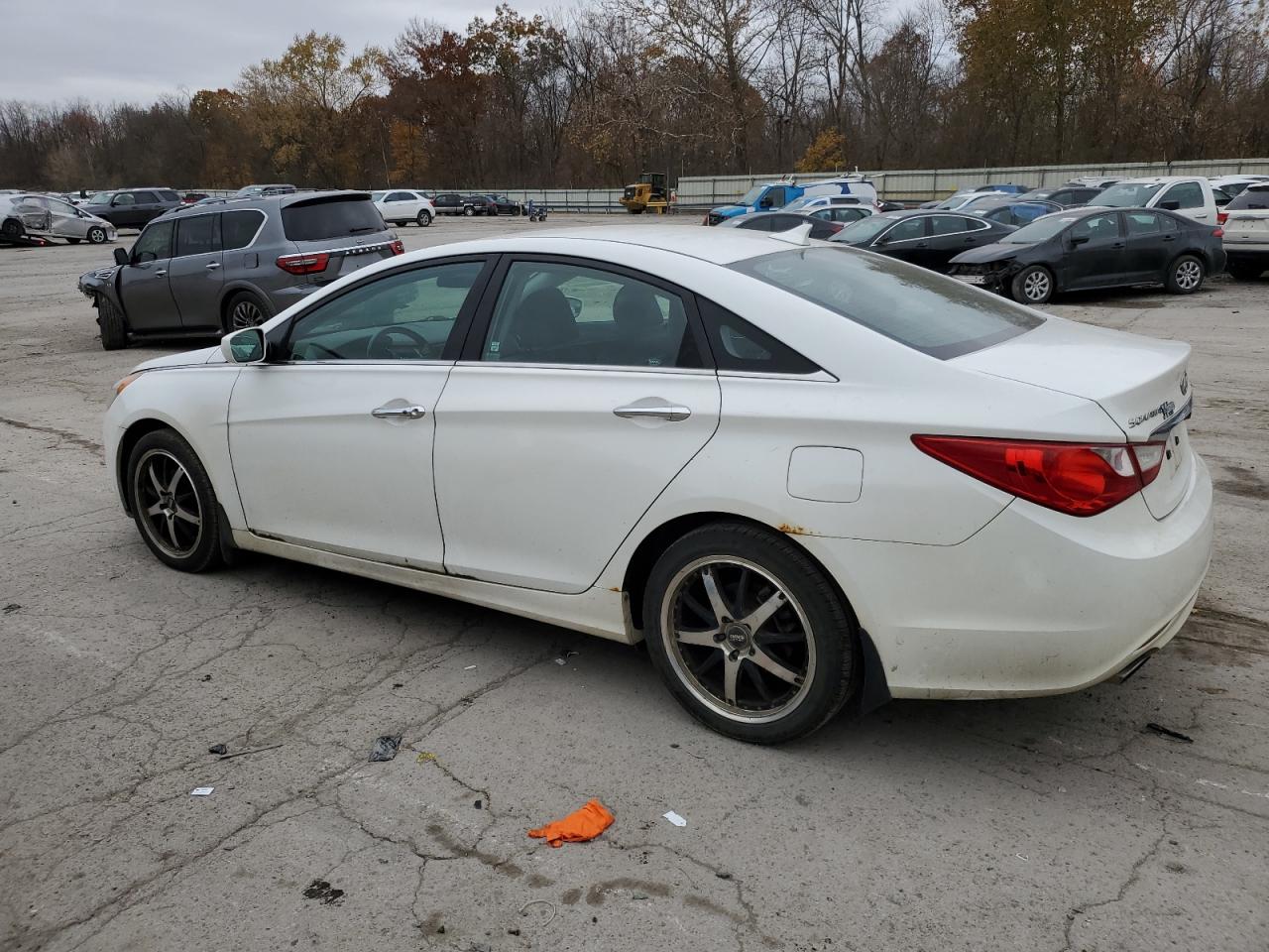 2011 Hyundai Sonata VIN 5NPEC4AC6BH264116 Copart auction photo, front end / side damage thumbnail 2