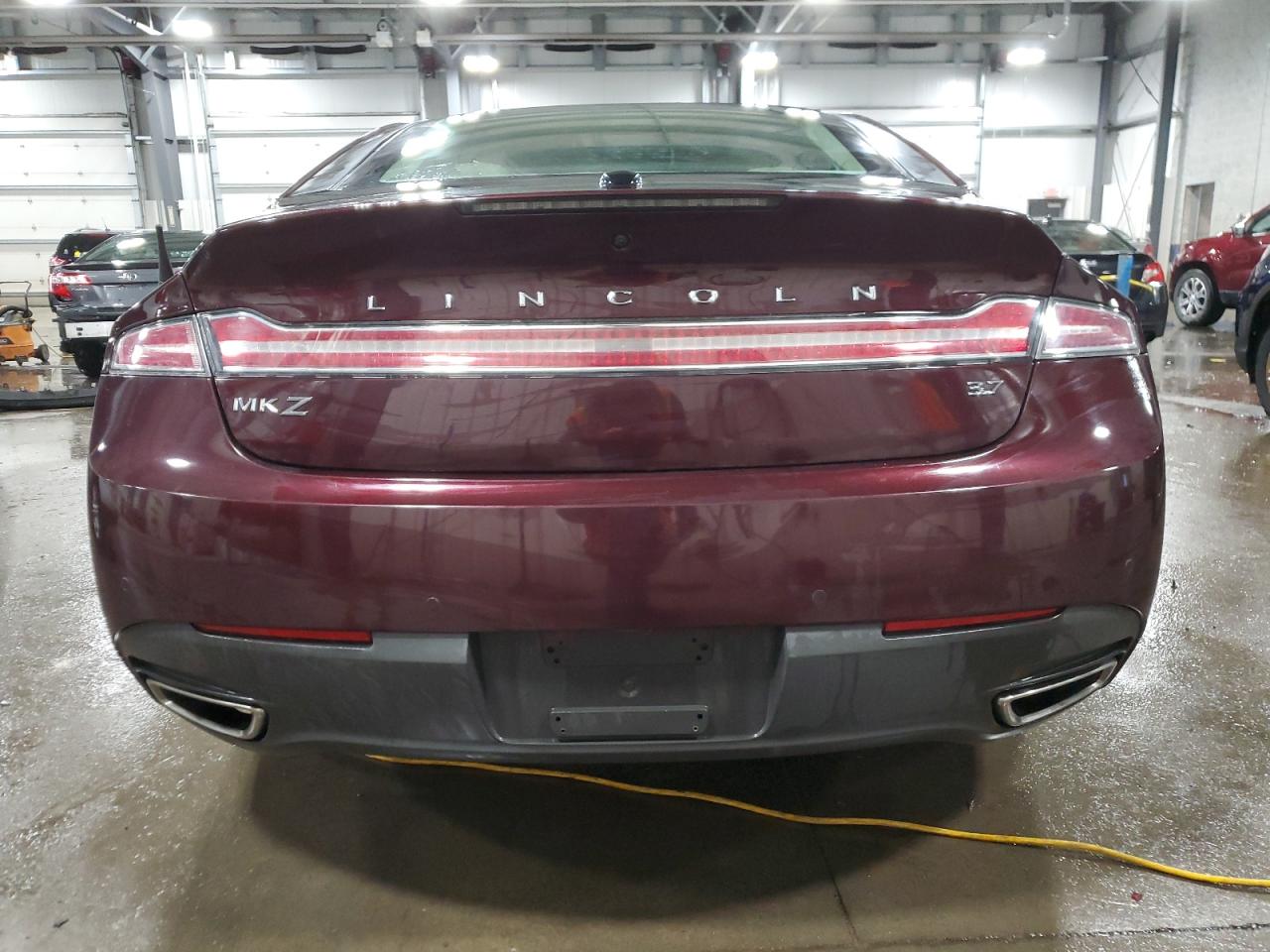 2013 Lincoln MKZ VIN 3LN6L2GKXDR821371 Copart auction photo, side / front end damage thumbnail 6