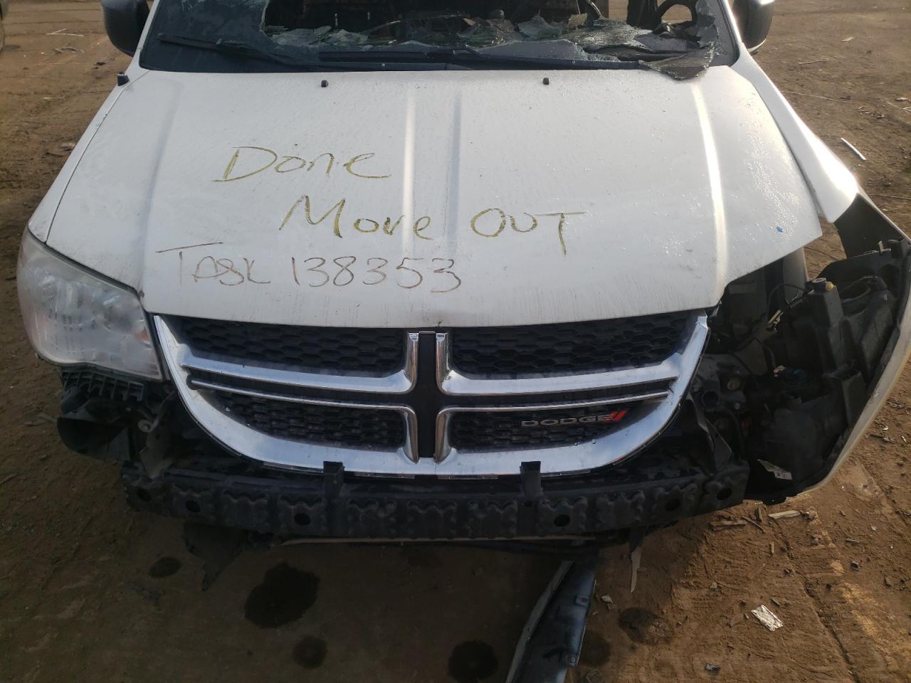 2013 Dodge Caravan VIN 2C4RDGCG5DR687761 Copart auction photo, burn - interior / burn damage thumbnail 11
