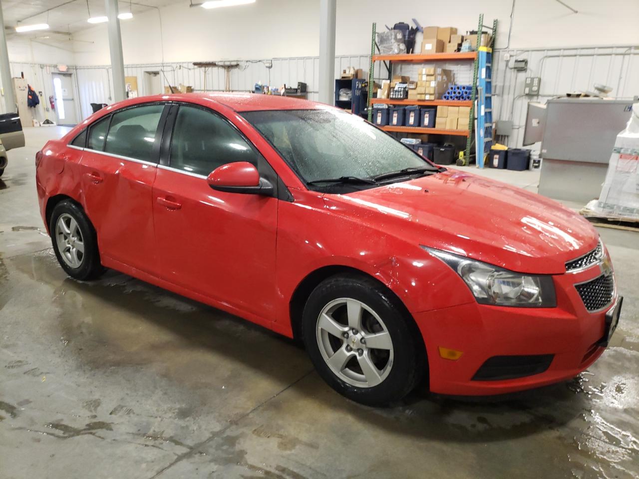 2014 Chevrolet Cruze VIN 1G1PC5SB5E7485521 Copart auction photo, side / front end damage thumbnail 4