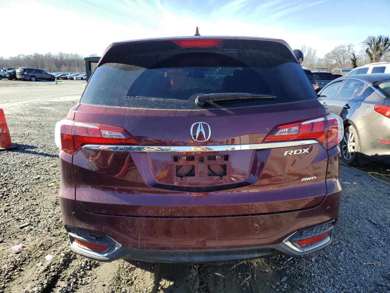 2016 Acura RDX VIN 5J8TB4H79GL020306 Copart auction photo, all over damage thumbnail 6