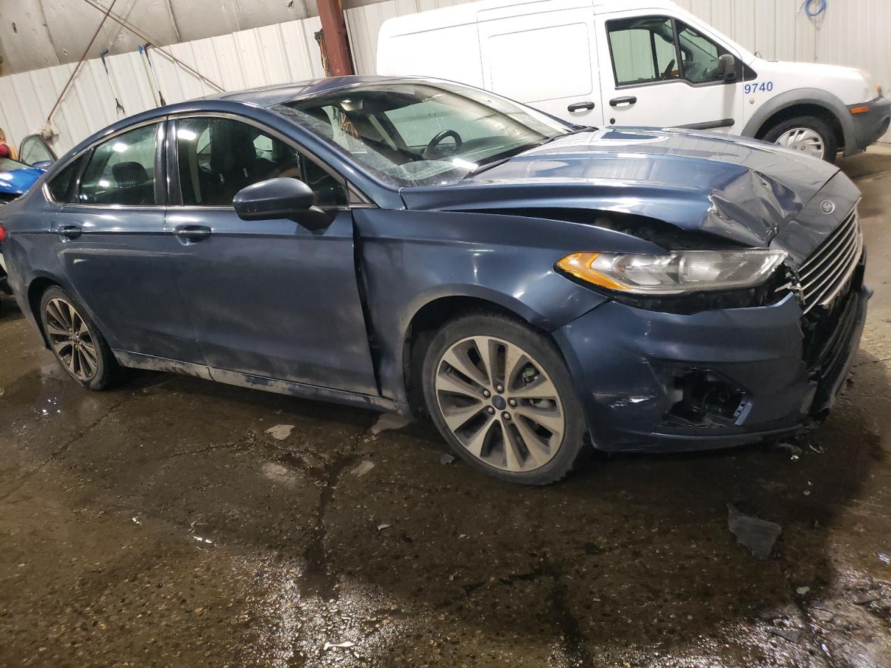 2019 Ford Fusion VIN 3FA6P0T94KR261138 Copart auction photo, front end damage thumbnail 4