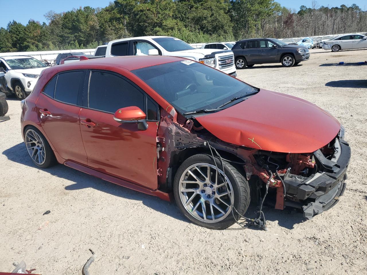 2019 Toyota Corolla VIN JTNK4RBEXK3005813 Copart auction photo, front end damage thumbnail 4