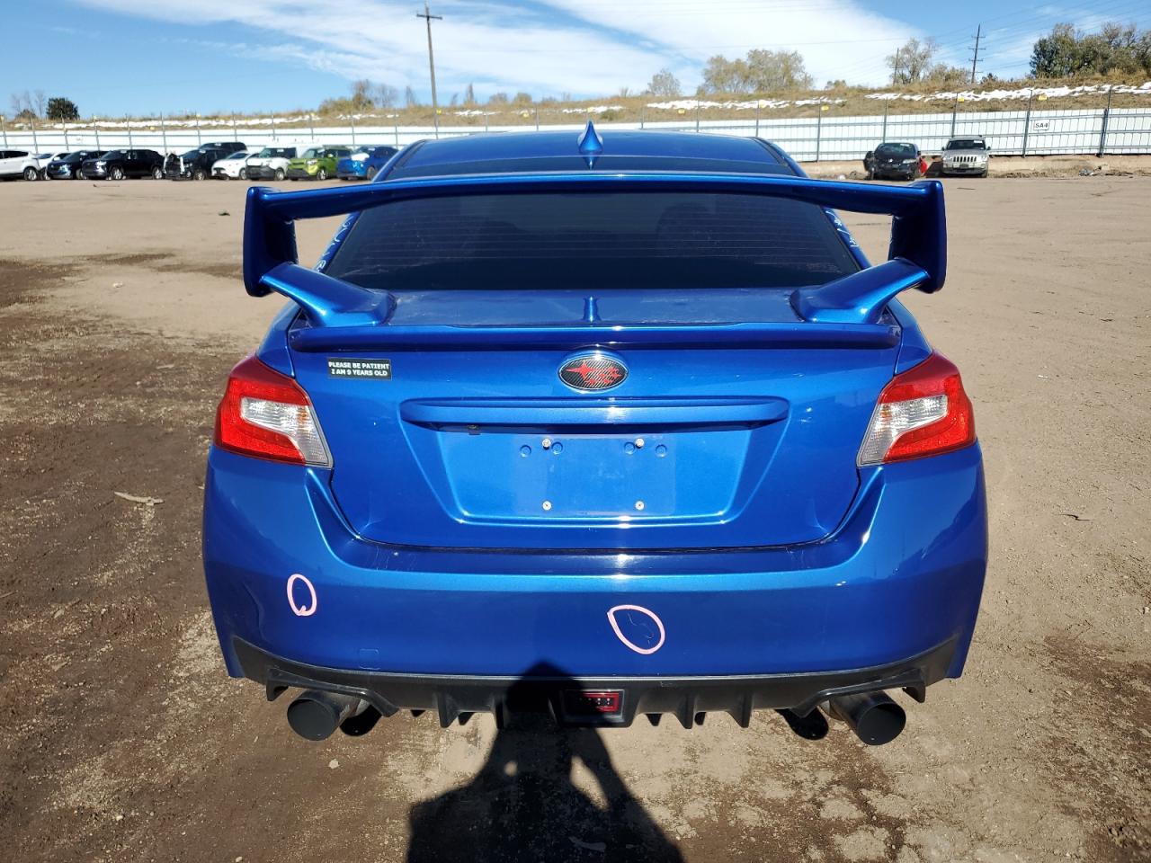 2016 Subaru WRX VIN JF1VA1F6XG9812499 Copart auction photo, hail damage thumbnail 6