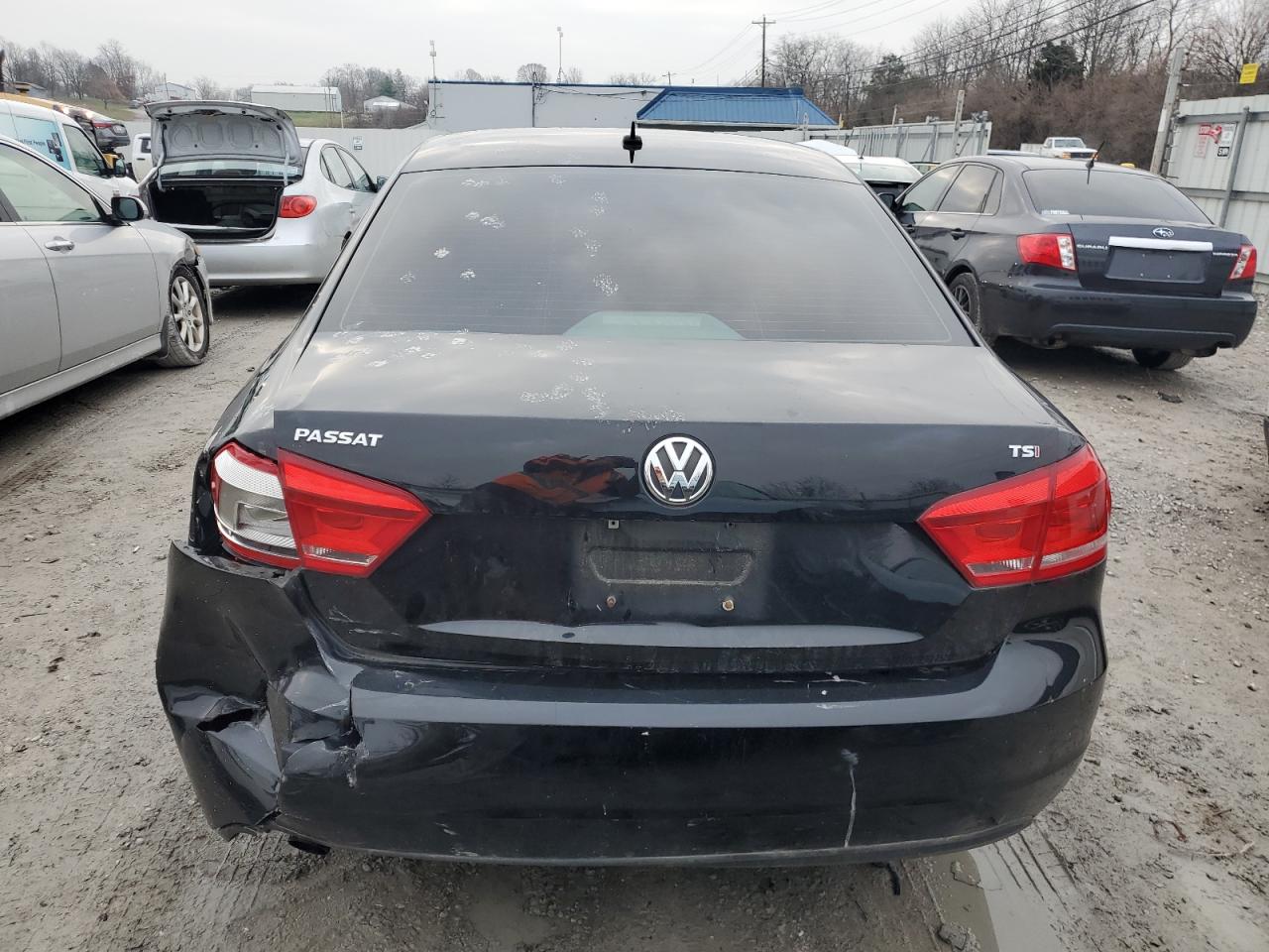2014 Volkswagen Passat VIN 1VWAT7A31EC105078 Copart auction photo, all over damage thumbnail 6