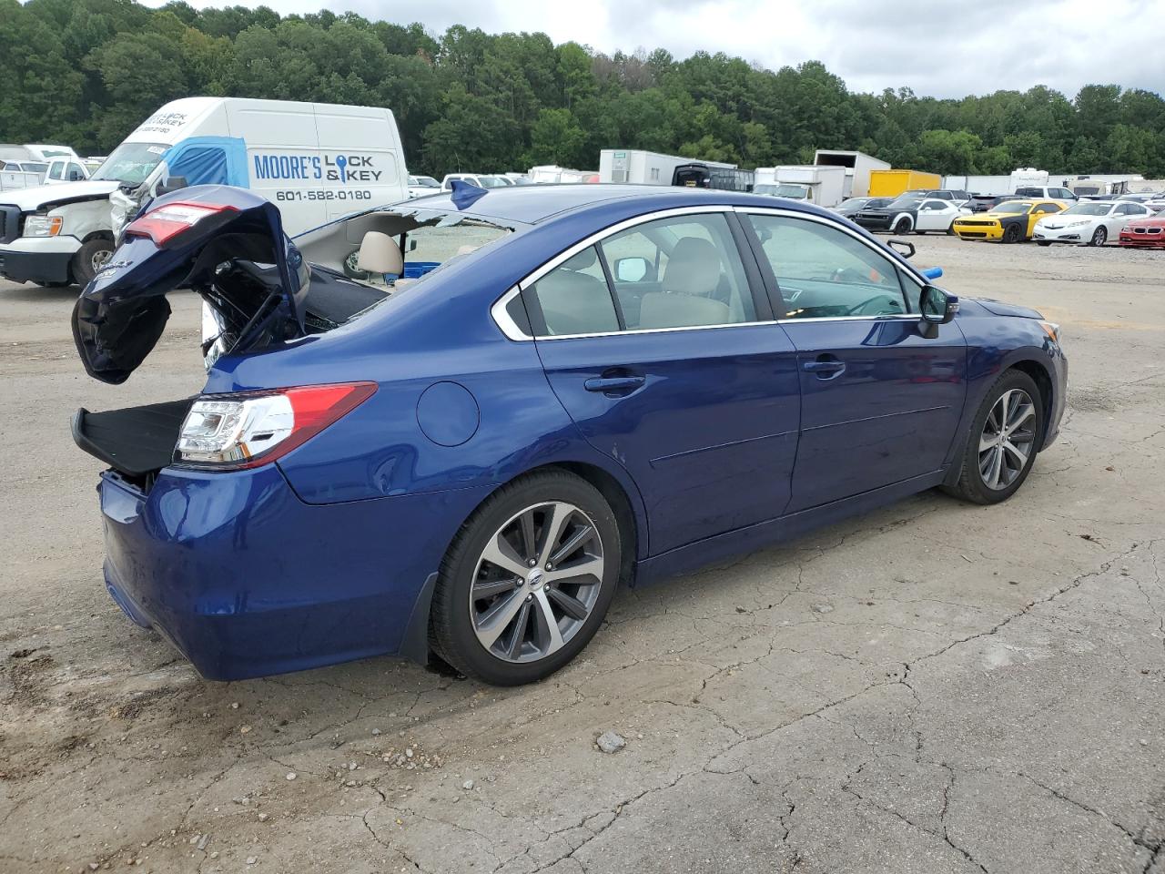 2017 Subaru Legacy VIN 4S3BNAN62H3038613 Copart auction photo, rear end / side damage thumbnail 3