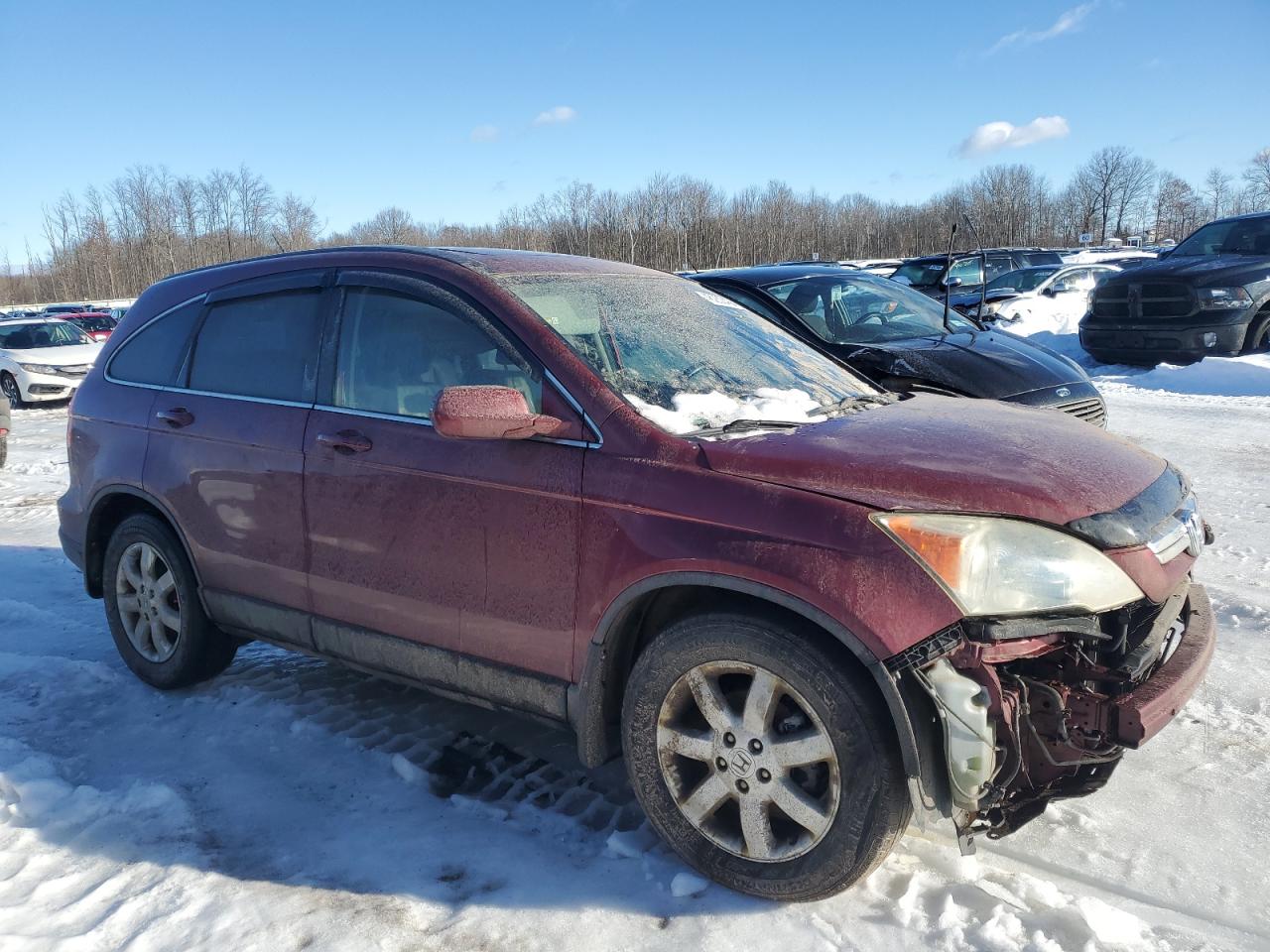 2009 Honda CR-V VIN 5J6RE48769L064745 Copart auction photo, front end / side damage thumbnail 4