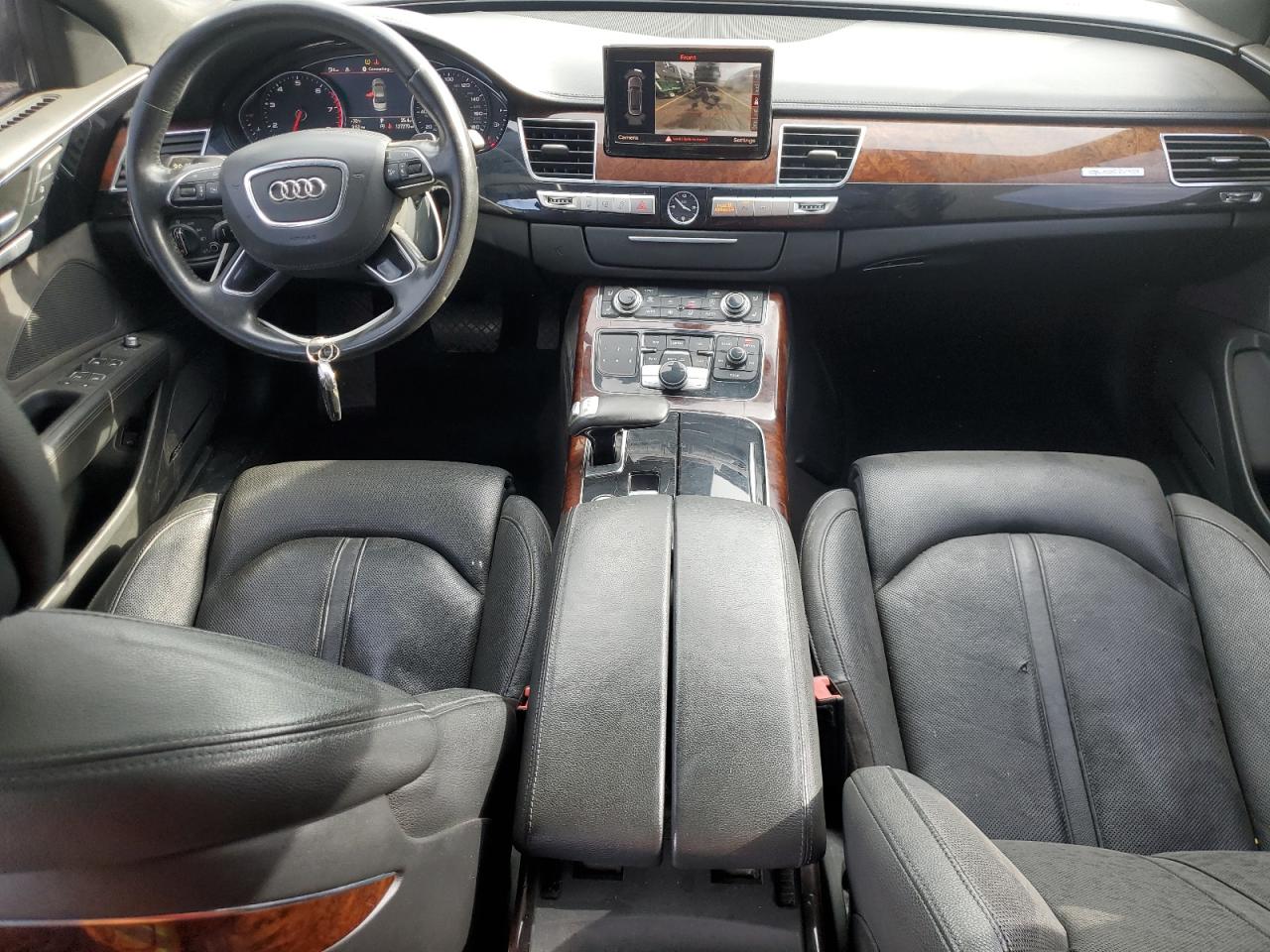 2013 Audi A8 VIN WAURGAFD8DN013572 Copart auction photo, front end / side damage thumbnail 8