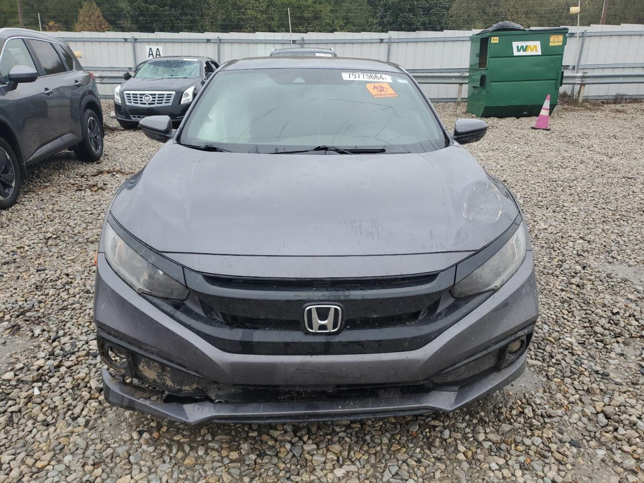 2020 Honda Civic VIN 2HGFC2E8XLH599177 Copart auction photo, all over damage thumbnail 5