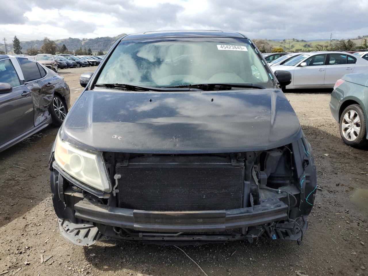 2011 Honda Odyssey VIN 5FNRL5H66BB096676 Copart auction photo, front end damage thumbnail 5