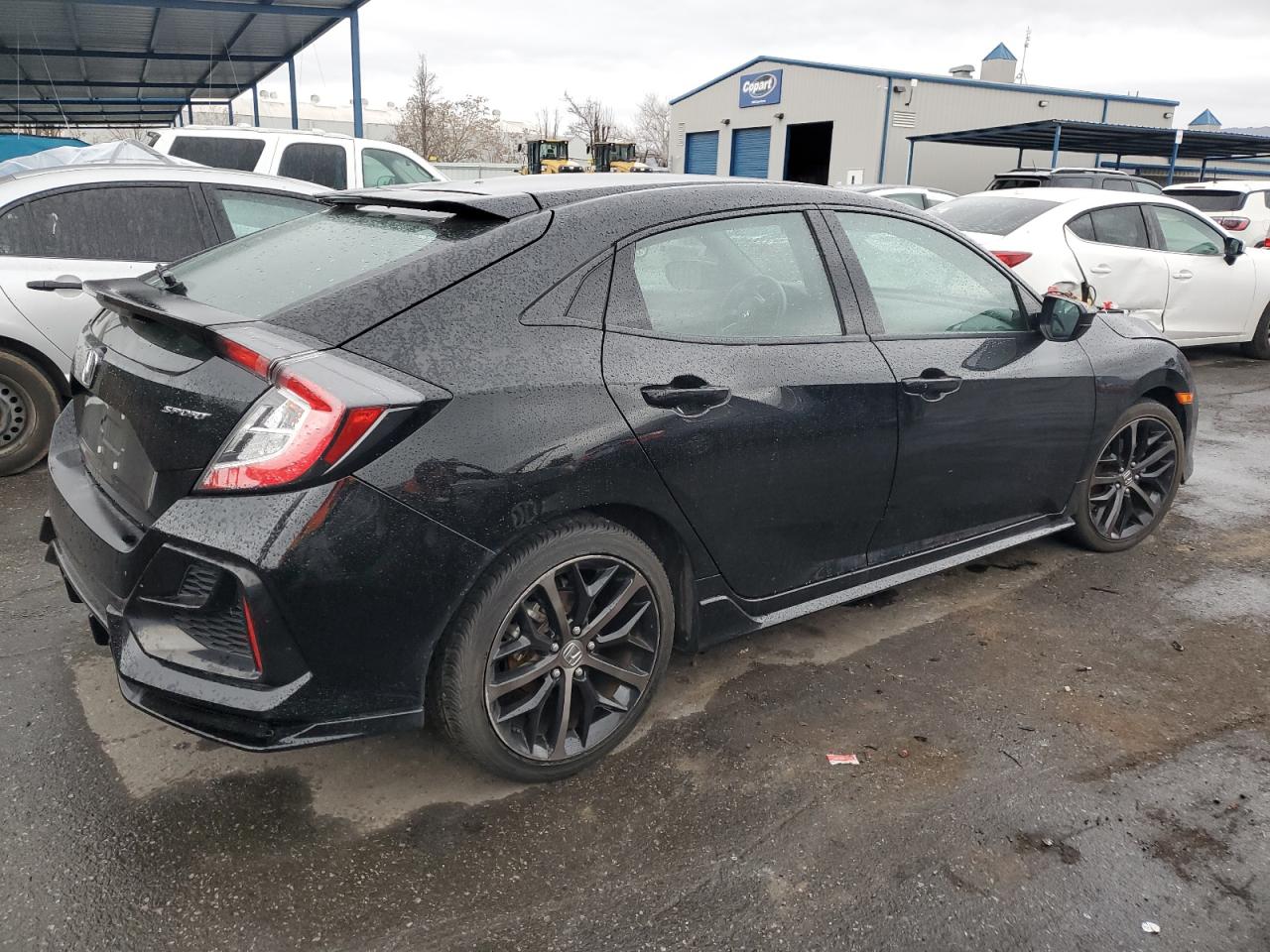 2021 Honda Civic VIN SHHFK7H41MU423311 Copart auction photo, vandalism damage thumbnail 3
