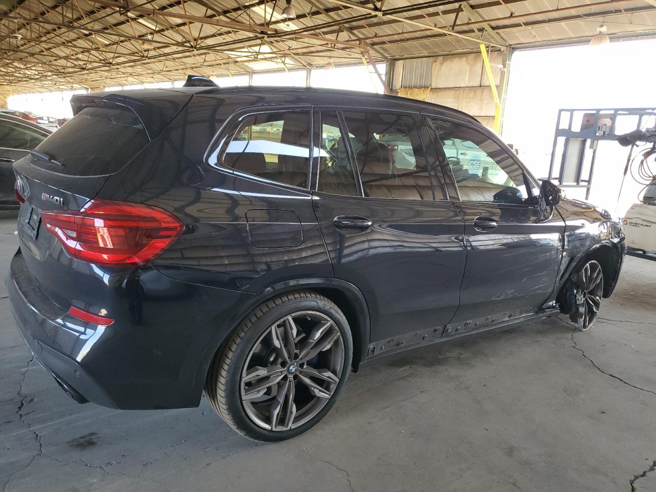 2018 BMW X3 VIN 5UXTS3C58J0Y96435 Copart auction photo, front end / side damage thumbnail 3