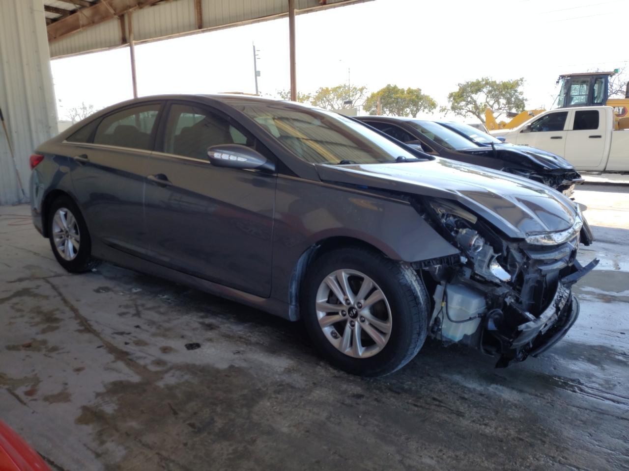2014 Hyundai Sonata VIN 5NPEB4AC3EH887121 Copart auction photo, front end damage thumbnail 4