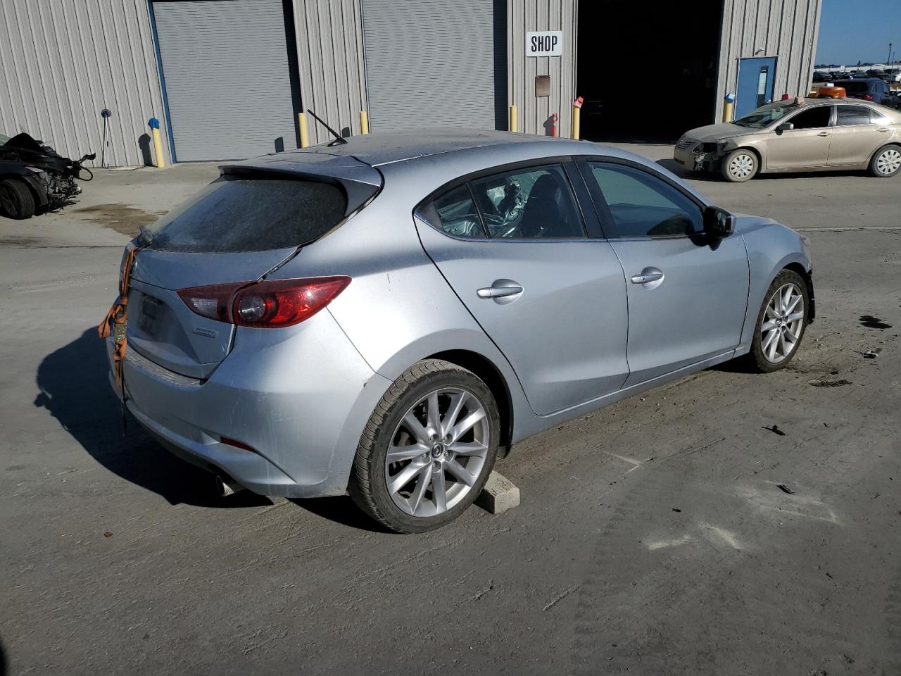 2017 Mazda 3 VIN JM1BN1L32H1149666 Copart auction photo, all over / undercarriage damage thumbnail 3