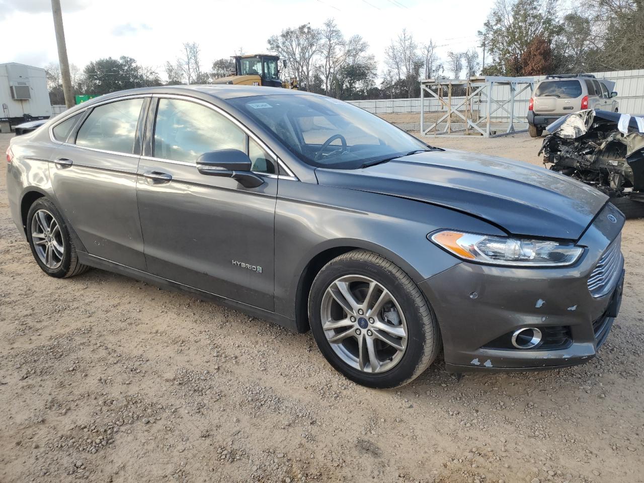 2015 Ford Fusion VIN 3FA6P0RU9FR172909 Copart auction photo, side damage thumbnail 4