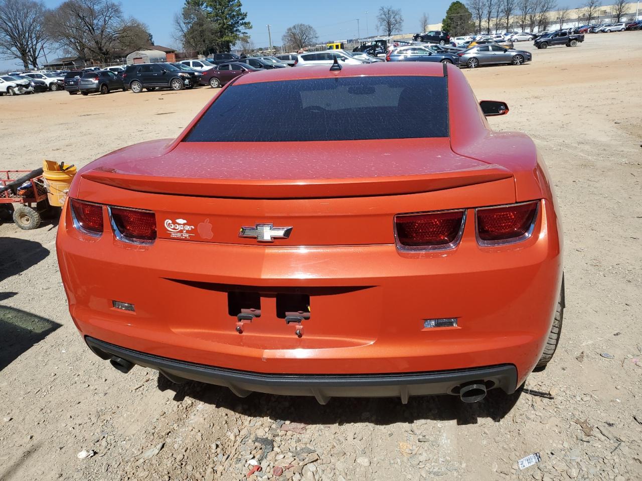 2013 Chevrolet Camaro VIN 2G1FA1E32D9234970 Copart auction photo, front end / side damage thumbnail 6