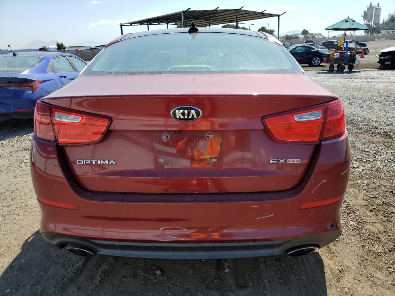 2014 KIA Optima VIN 5XXGN4A73EG275418 Copart auction photo, all over damage thumbnail 6