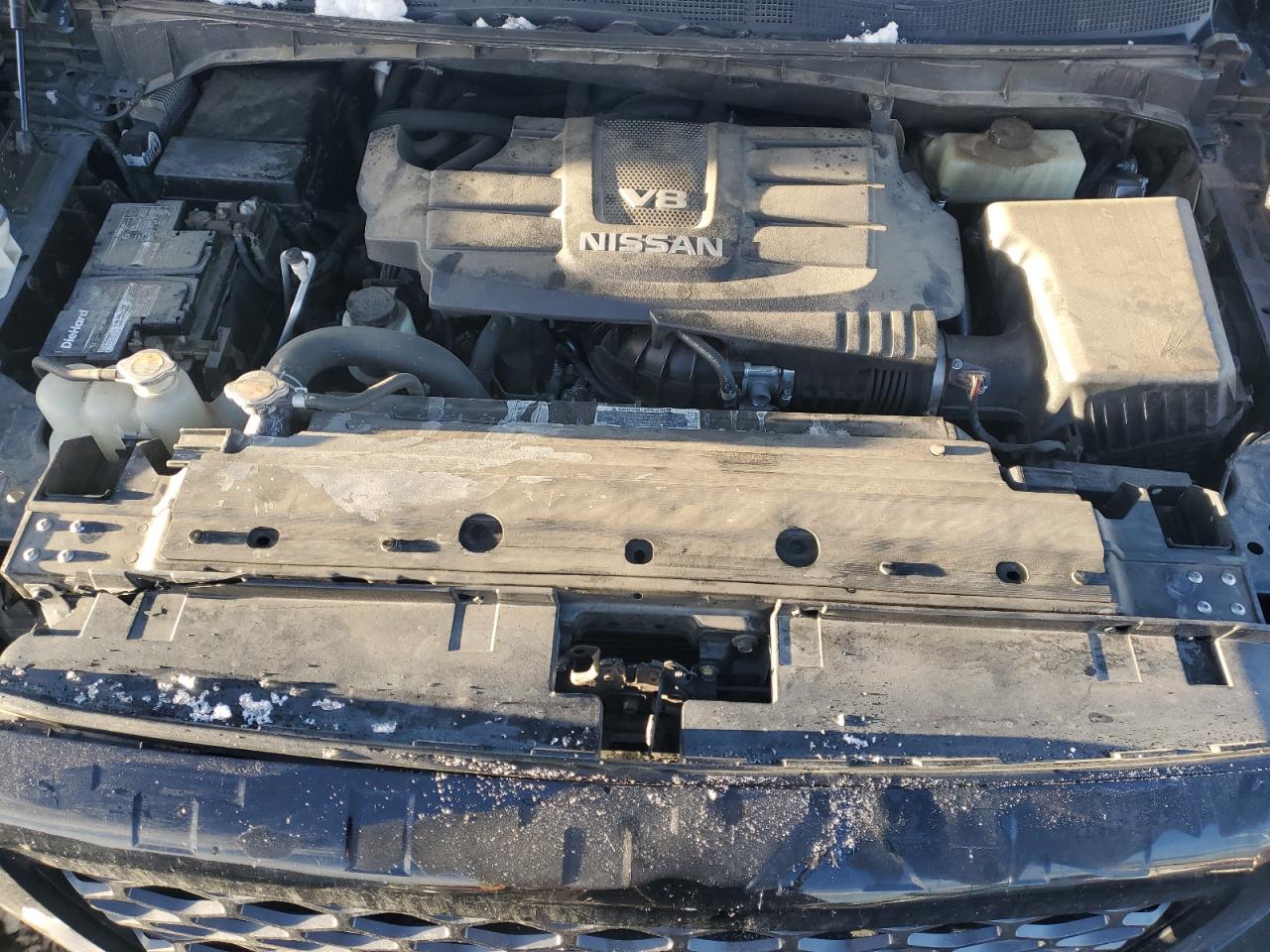 2017 Nissan Titan VIN 1N6AA1E5XHN537501 Copart auction photo, front end / top/roof damage thumbnail 12
