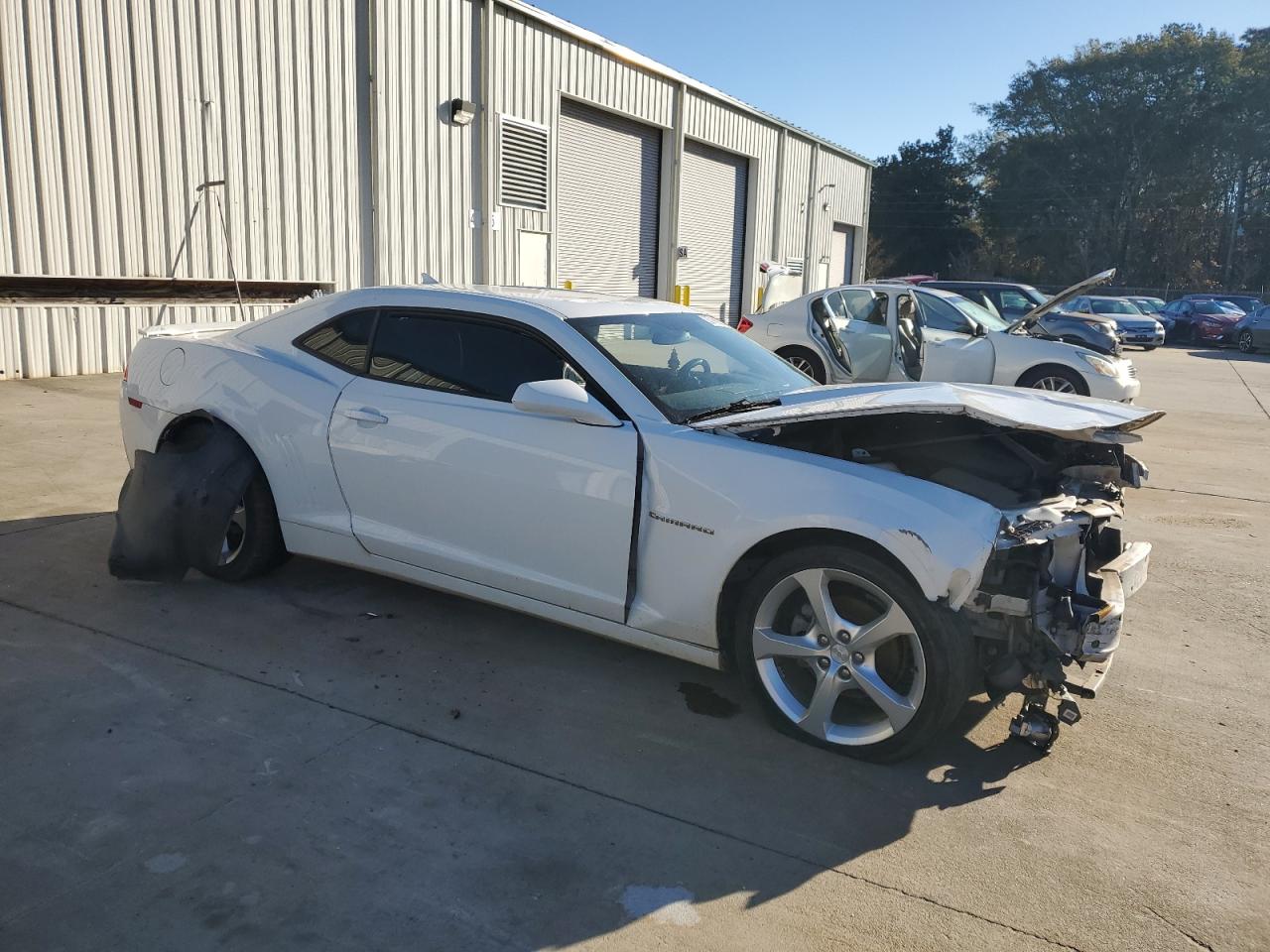 2015 Chevrolet Camaro VIN 2G1FF1E37F9239618 Copart auction photo, front end / side damage thumbnail 4