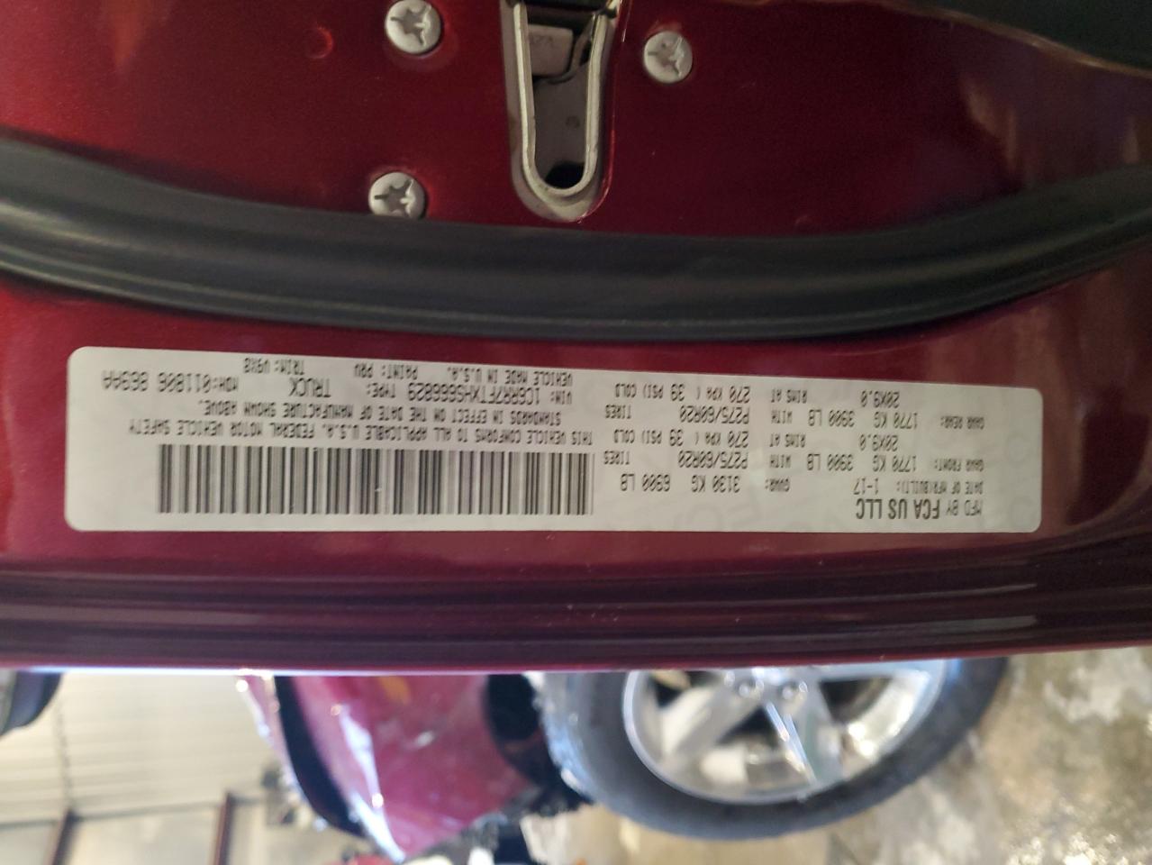 2017 RAM 1500 VIN 1C6RR7FTXHS666829 Copart auction photo, all over damage thumbnail 14