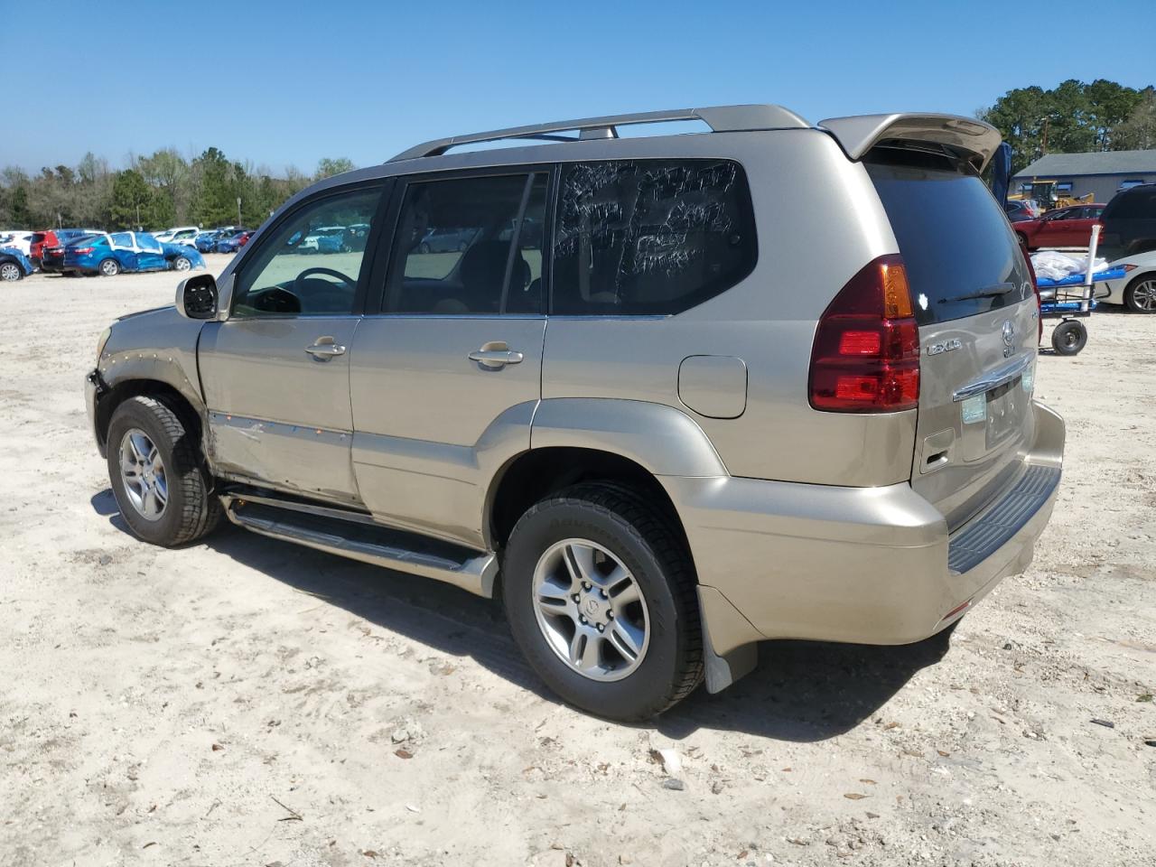 2005 Lexus GX VIN JTJBT20X550083549 Copart auction photo, side damage thumbnail 2