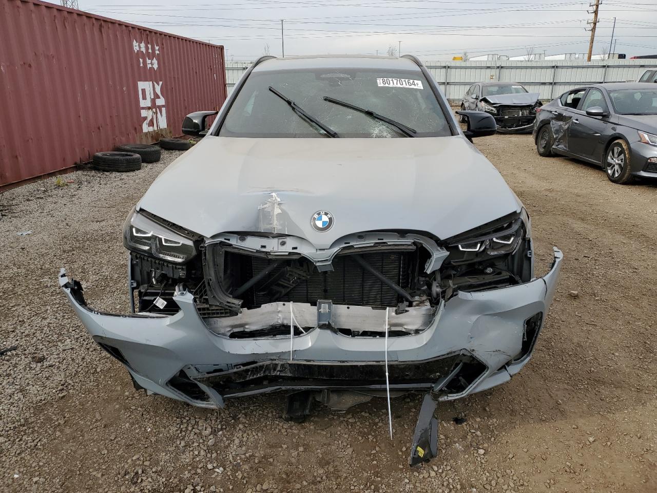 2023 BMW X3 M VIN 5UX83DP09P9N56383 Copart auction photo, front end damage thumbnail 5