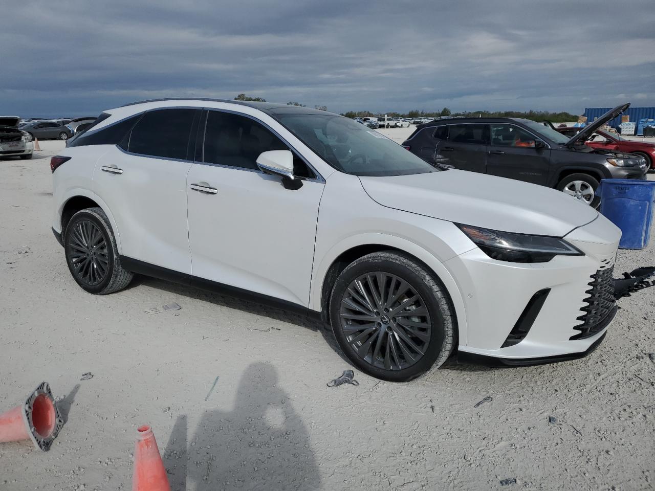 2023 Lexus RX VIN 2T2BAMBA0PC020554 Copart auction photo, front end / side damage thumbnail 4