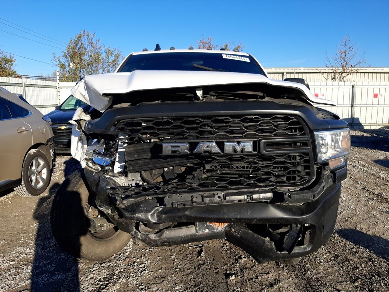 2021 RAM 2500 VIN 3C6UR5CJ2MG657917 Copart auction photo, front end damage thumbnail 5